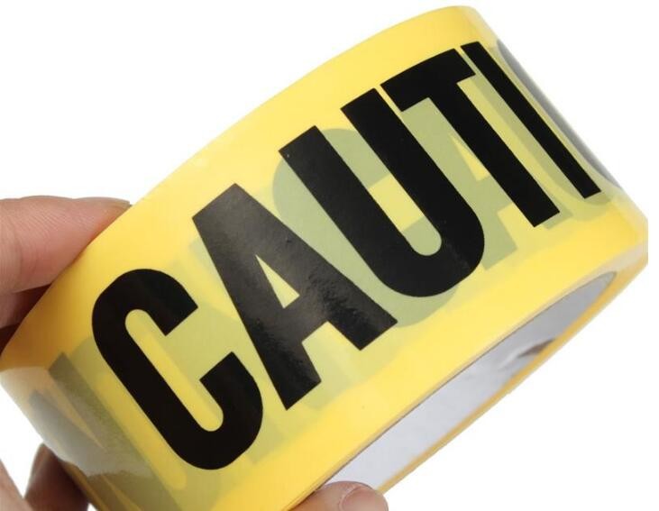 pe no adhesive fright tape halloween Caution Tape yellow warning tape,Custom Printed Halloween Party Decoration Caution