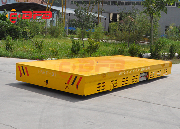 PLC Control Automated Steerable Battery Powered Electric Trackless Transfer Cart