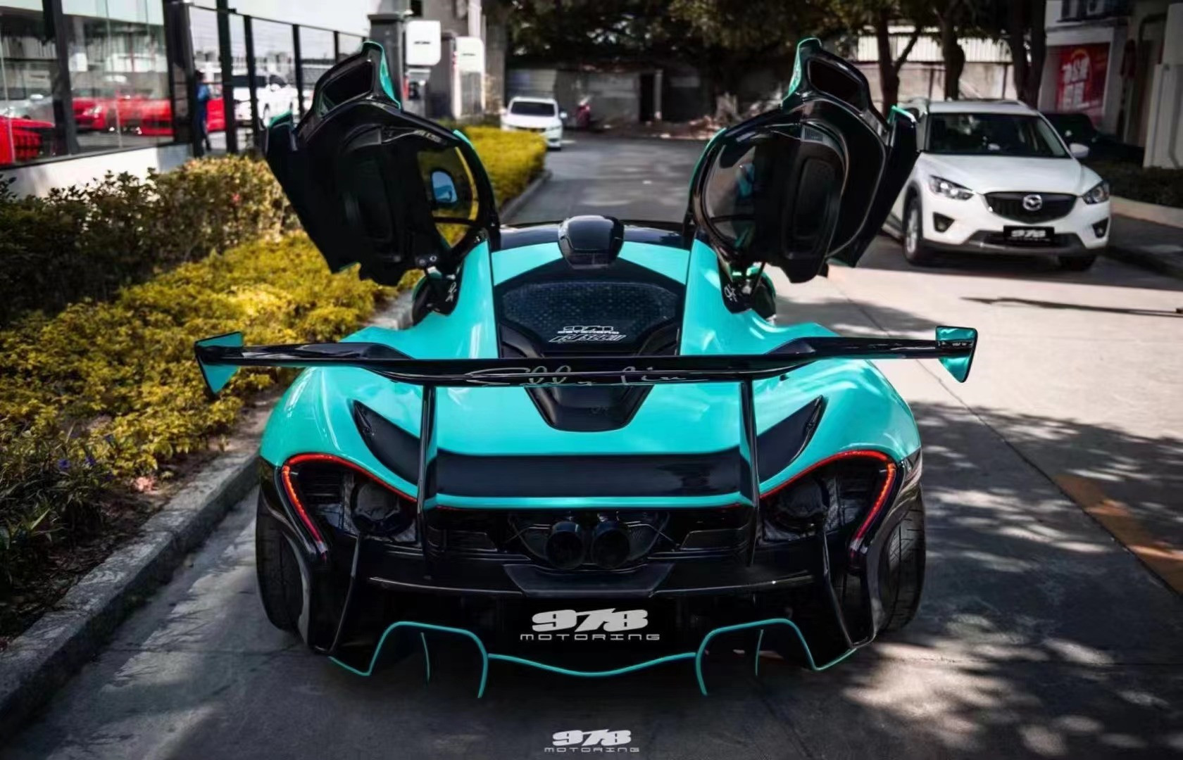 For McLaren P1 Body Kit P1 Upgraded GTR Style Front and Rear Bumper Spoilers Carbon Fiber Body Kit