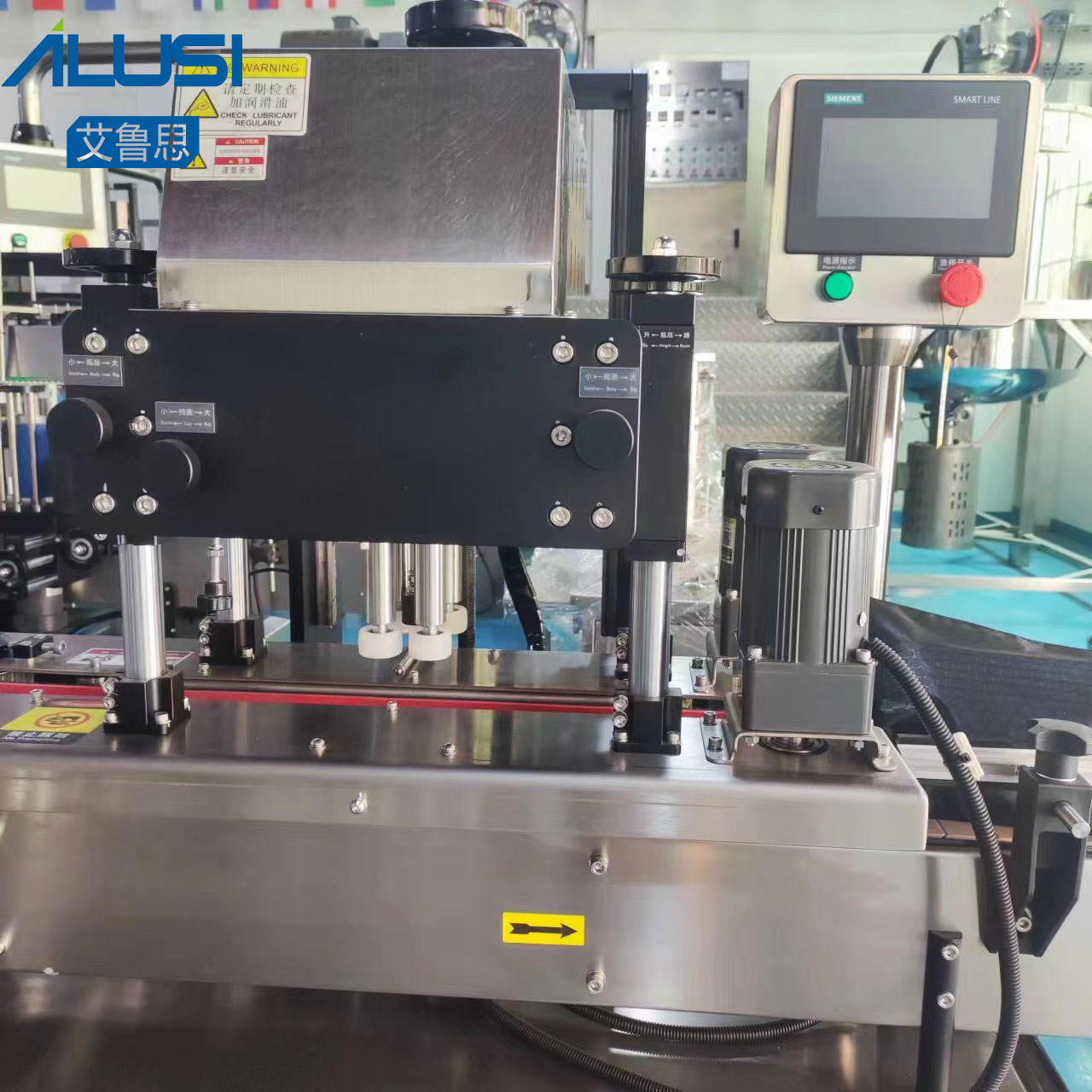 316L SUS Bottle Capping Machine Food Chemical Automatic Screwing Capping Machine