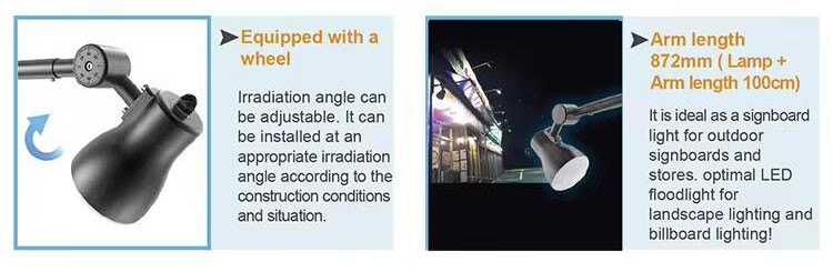 Color Temperature Adjustable Led Advertising Lights 36W Advertisement Light For Supermarket