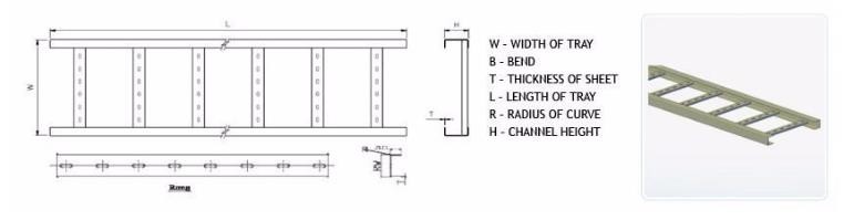 Professional Cable Tray Ladder Roll Forming Machine With Feeding And Pre Punching System