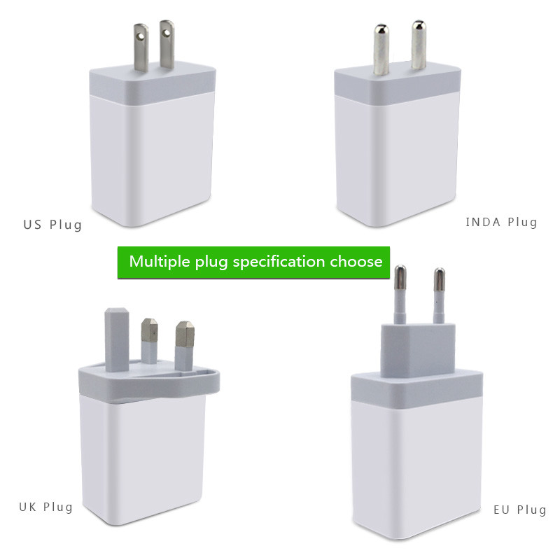 28W PD TRAVEL CHARGER TYPE-C +USB FAST CHRGER for Macbook compatible with HUAWEI QUICK CHARGE QC3.0/QC2.0 UK EU US IN