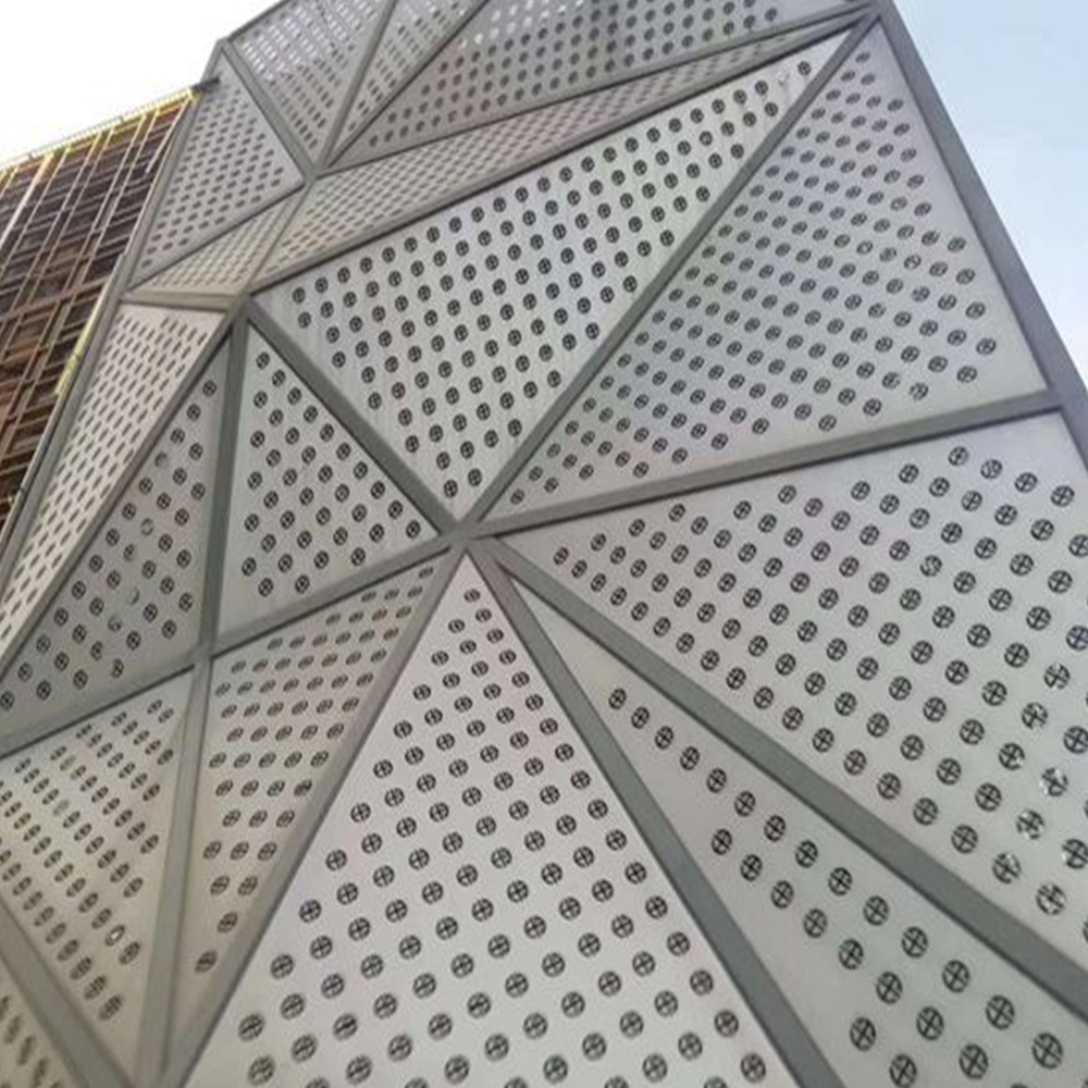 Metal Aluminium Curtain Wall Laser Cut Wood Stone Cladding Veneer