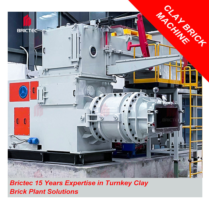 Industrial Vacuum Extruder for Hollow Bricks High Density Clay Brick Making Machine