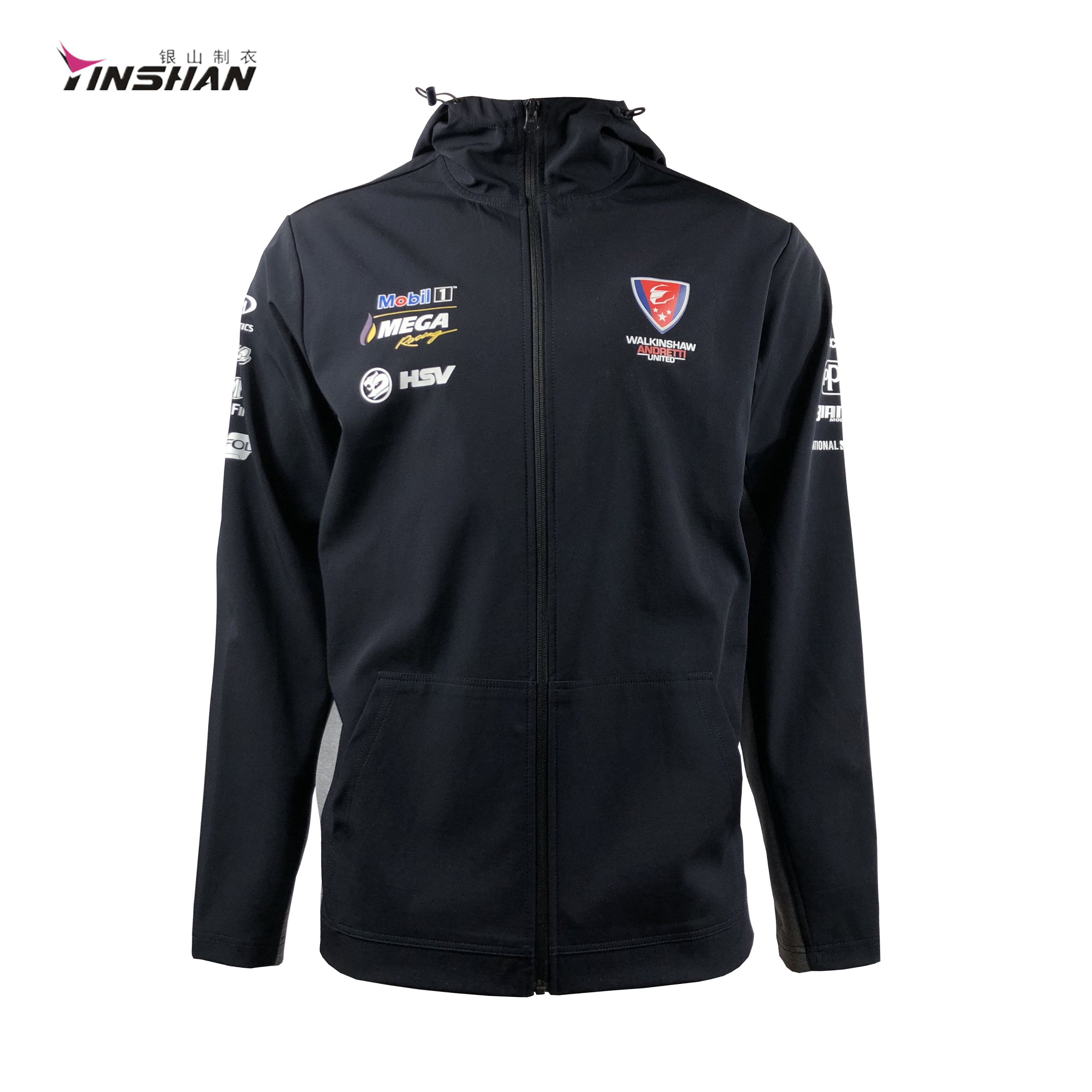 Windproof Jackets for OEM Custom Logo Print Fans Wear in Motorcycle and F1 Car Racing