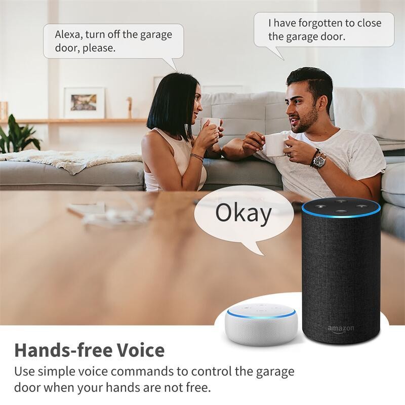Smart Tuya Wifi Garage Door Opener Intelligent Automatic Remote Control Wireless Roll Up Garage Door Opener