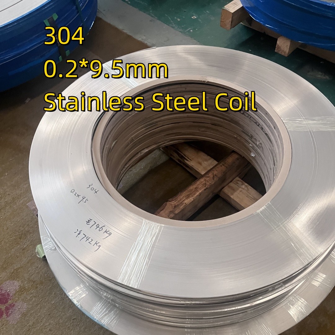 0.2mm Astm A240 TP304 AISI 304 Inox 1.4301 Cold Rolled Stainless Steel Coil 2B Surface