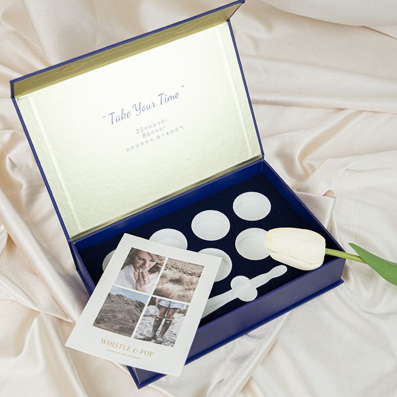 Custom Black Luxury Rigid Magnetic Gift Perfume Box Packaging Cosmetic Bottle Paper Cardboard Packaging Skincare Set Essential Oil Boxes