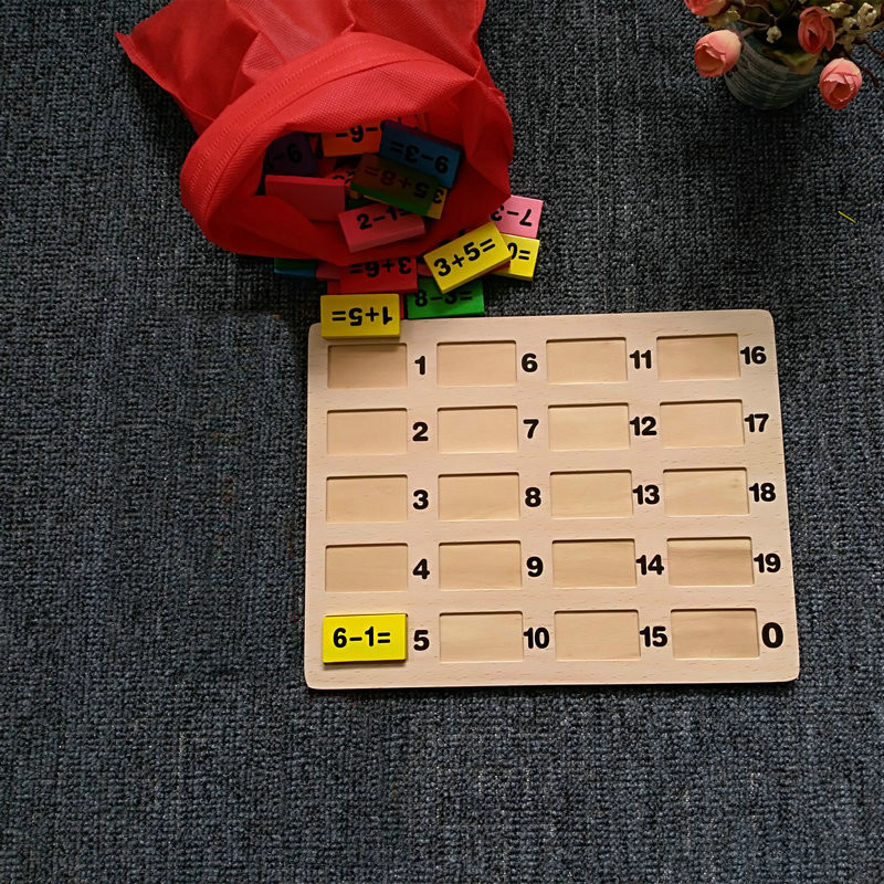Basswood 120pc Wooden Domino Blocks Set Rally Building Montessori