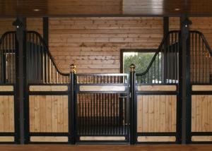 Buy cheap Powder Coated European Horse Stalls Low Rise Version Smooth Steel Edge product