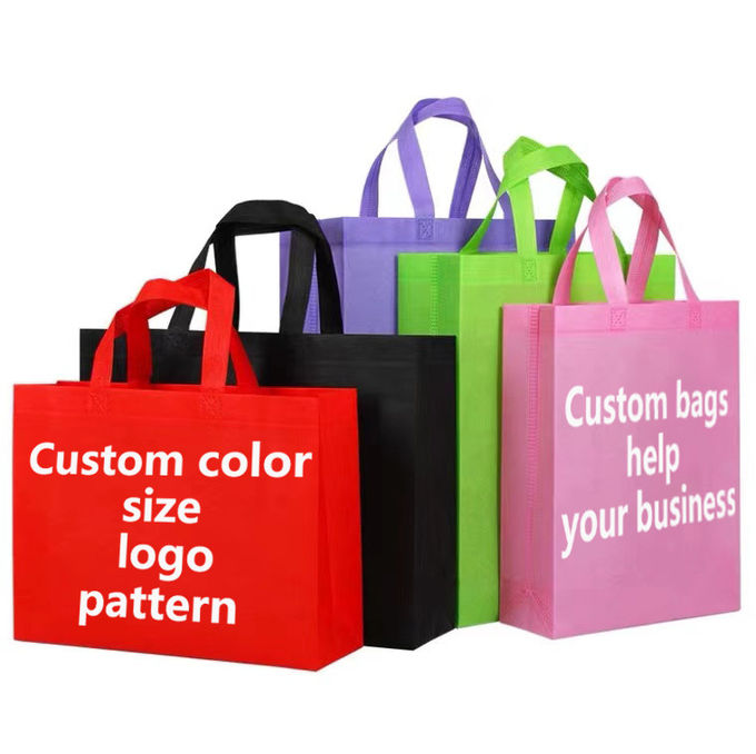Spunbond Non Woven Bag Environmental Regeneration Foldable Customizable with Logo