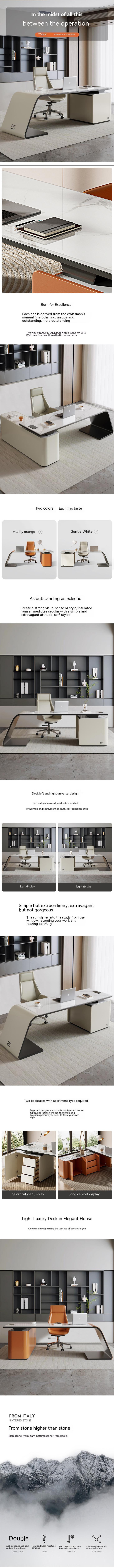 Commercial Furniture end Modern Boss Table for Executive Manager Luxury Computer Desk