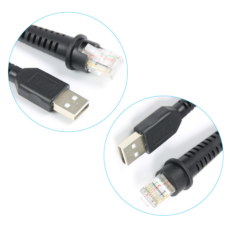 2m USB 2.0 to Rj45 10p10c cable for Honeywell YJ4600 HH460 barcode scanner cables