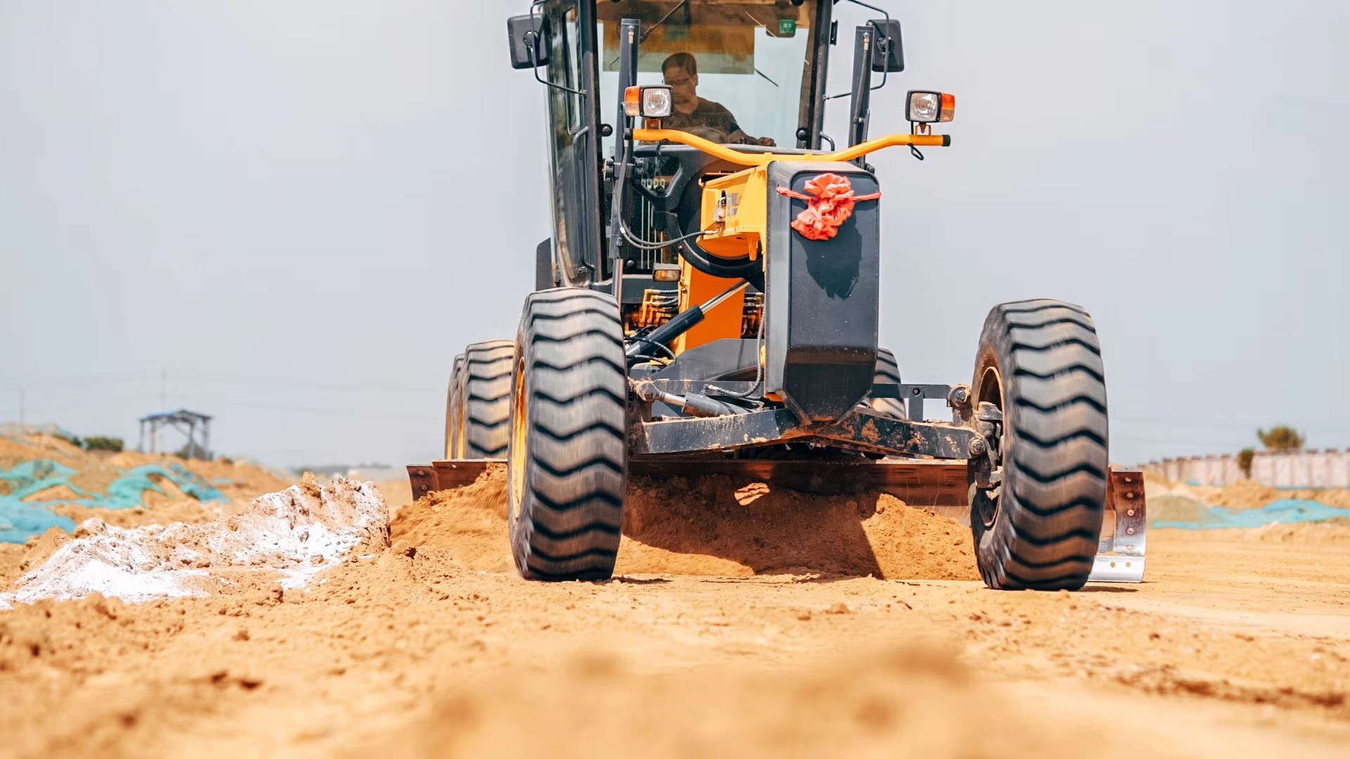 Roads Motor Grader 150Hp Hydraulic Brake System With Komatsu Technical Similar To XCMG