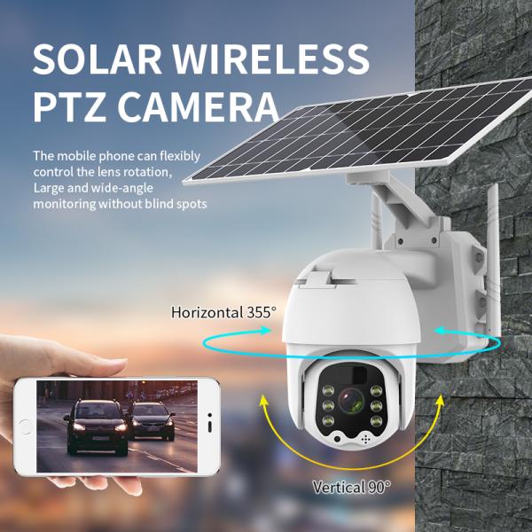 Solar Wifi Surveillance Wireless 4G SIM Card Camera With Motion Detection