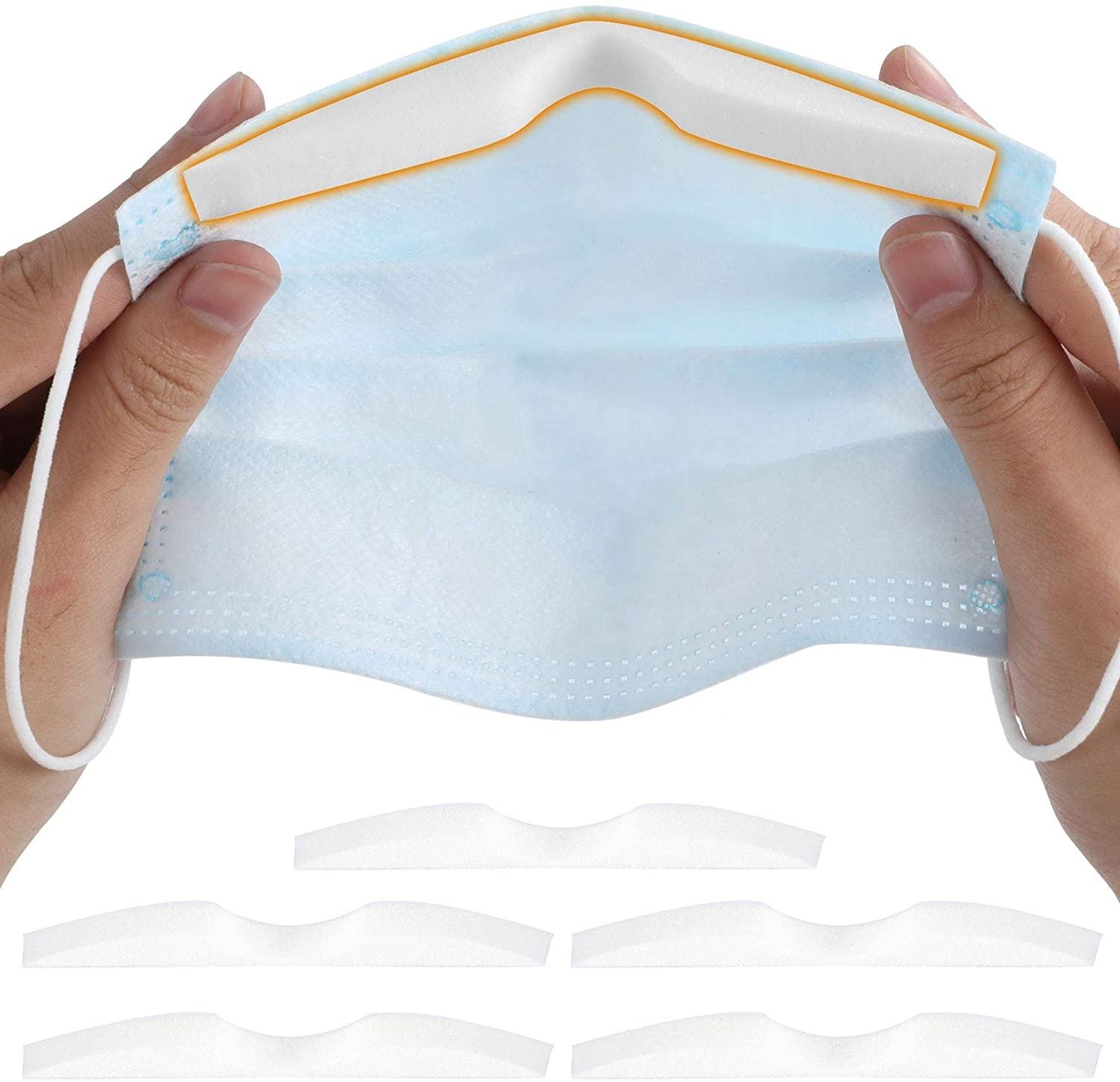 3D Slow Rebound Anti Fog PU Foam Nose Bridge Strip For Face Mask