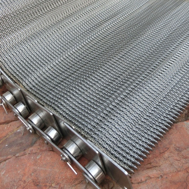High Durability Compound Balanced Belt , Metal Mesh Conveyor Belt For Snack Foods.