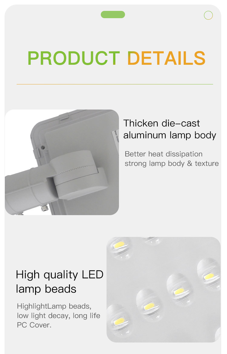 Aluminium Solar Smart Motion Sensor Street Light 100W 200W 300W With Remote Control