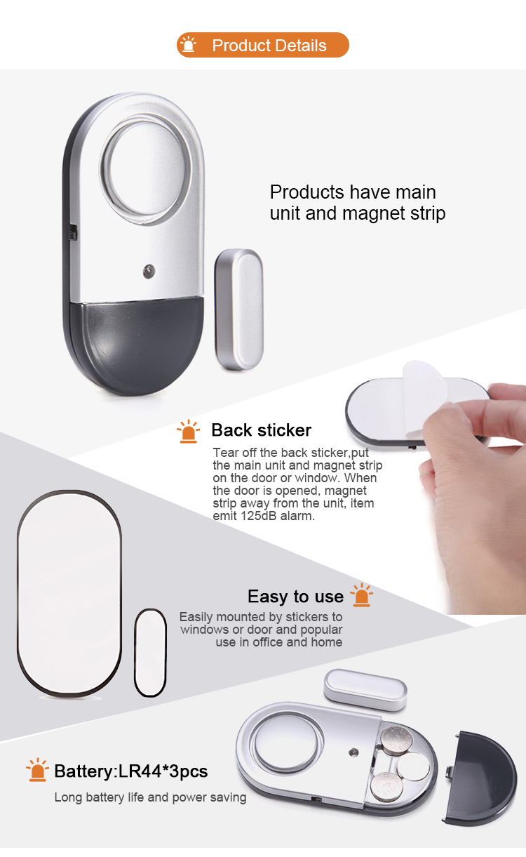 Meinoe  New model 2018 personal security window /door magnet sensor  door alarm