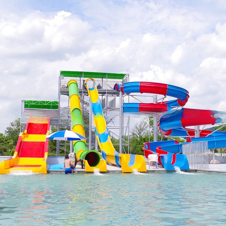 Fiberglass Outdoor Playground Resort Water Park Equipment