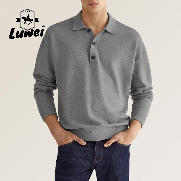 Personalised Adult Cotton Polo T Shirts Collar Business Anti Wrinkle
