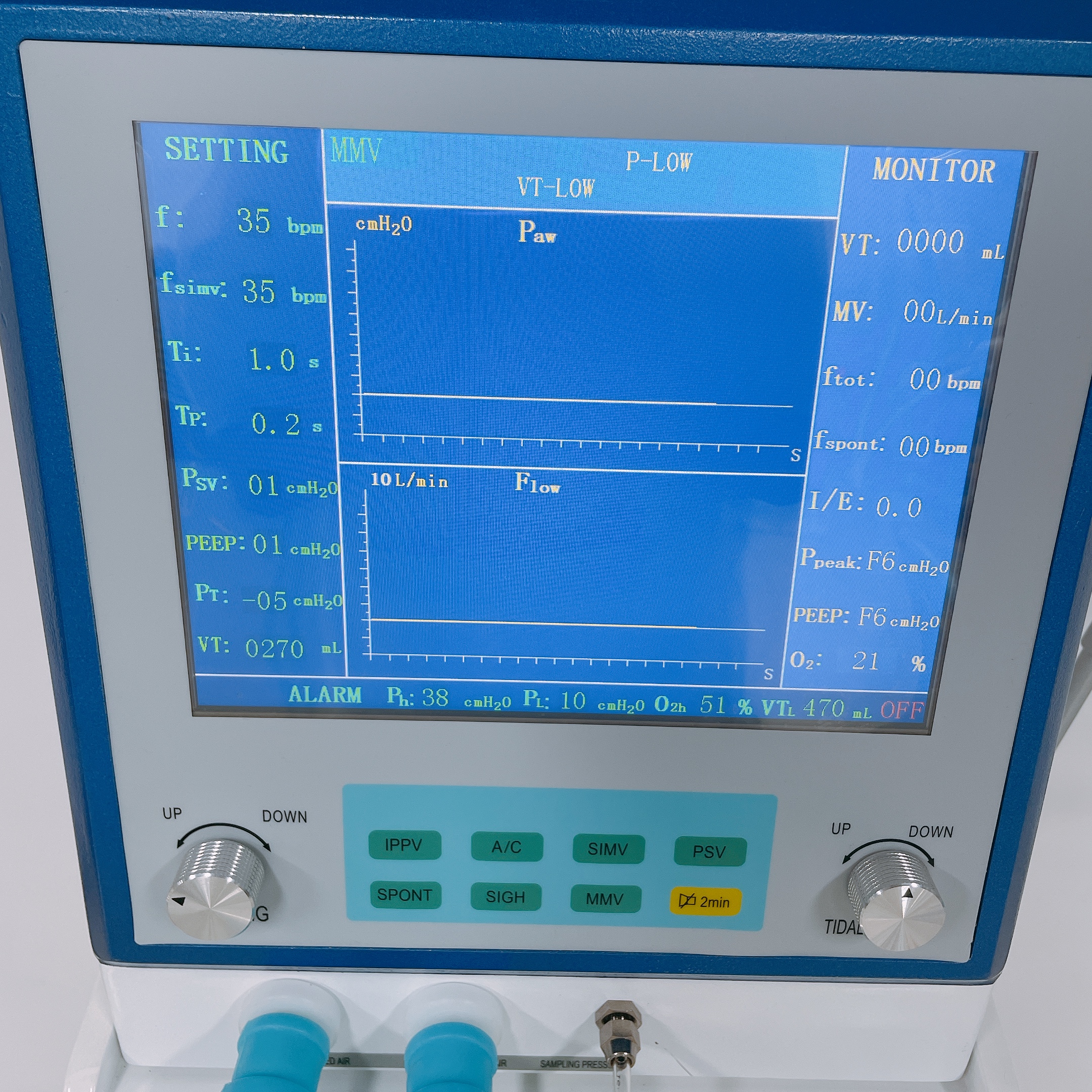 GB/T18830 Breathing Ventilator Machine For ICU Medical Surgical Operation