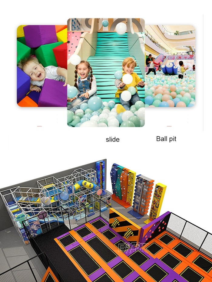 Indoor Playground Parent-Child Interaction Small Trampolines Playground Equipment