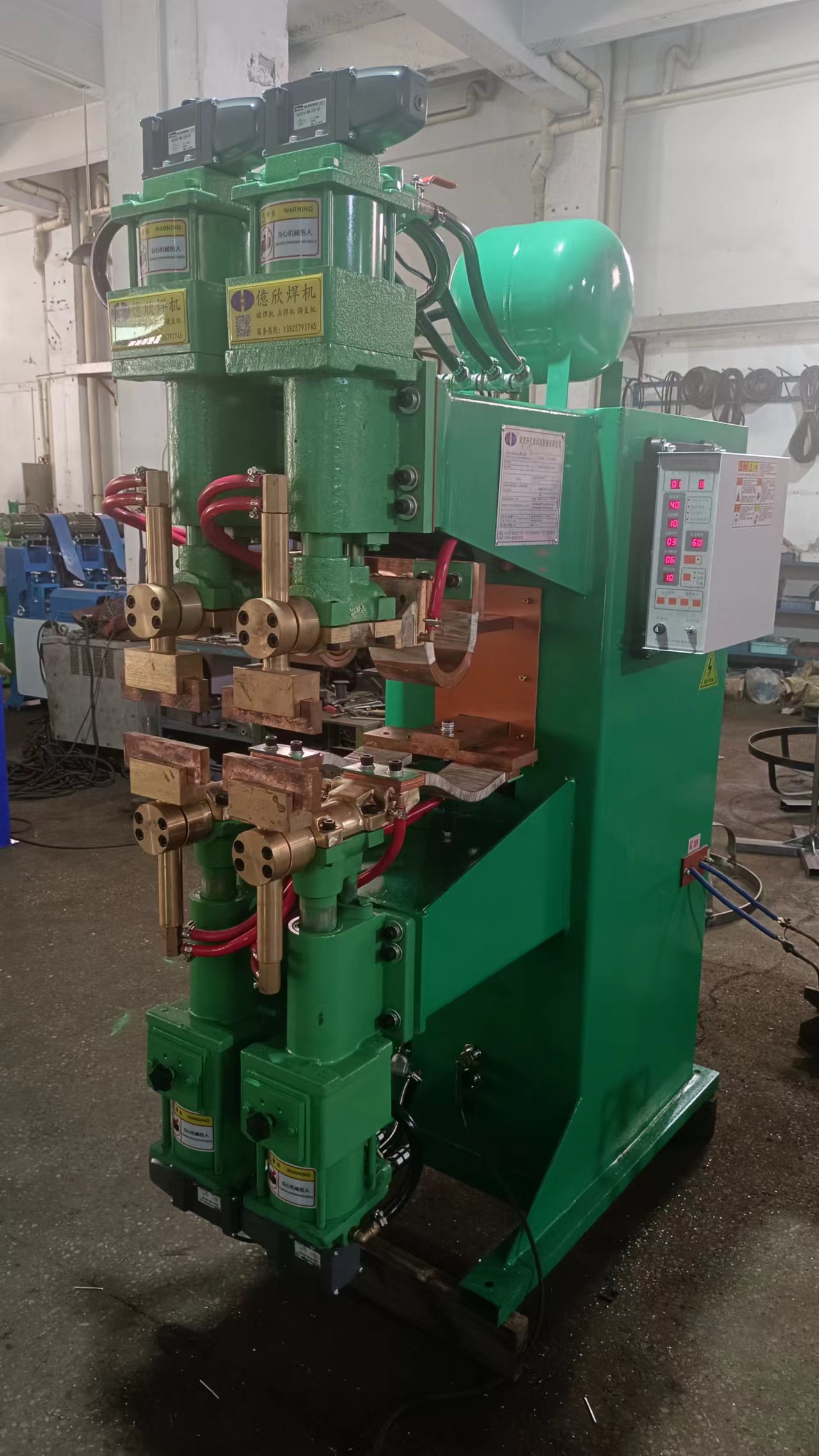 Pneumatic Welding Machine for Tab Welding at Manufacturing Plant Mass Production