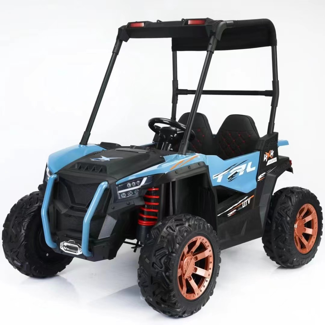 Cool Electric Sports Car For Kids 4-Wheel Drive Ride On Car 12v Battery EVA Soft Tire Electric Kids Cars