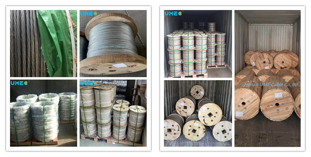 BS183 Galvanized Steel Strand Wire 7/10 Swg 7/3.25mm Stay Wire/Guy Wire