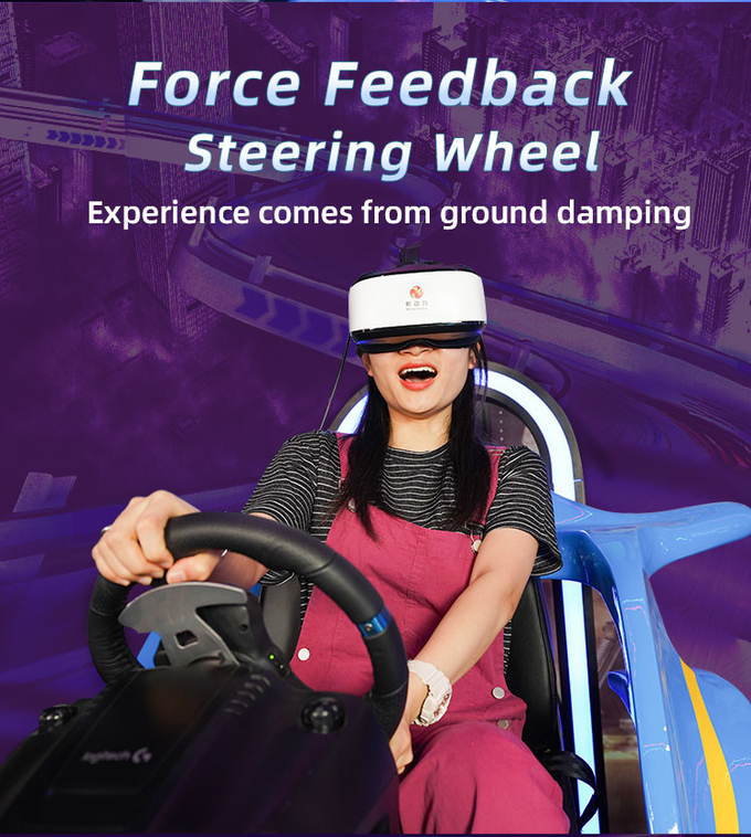9D Kids Car Racing Game VR Driving Simulator For Amusement Park