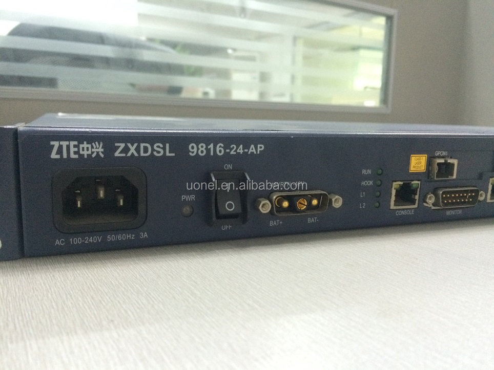 ZTE ZXDSL 9816 mini-DSLAM 9816-24-AP ZTE 9806H ZTE 9836 ADSL2/2+, VDSL2, SHDSL, FE POTS Uplink sub-card OGSDA OGSDB OGSDC