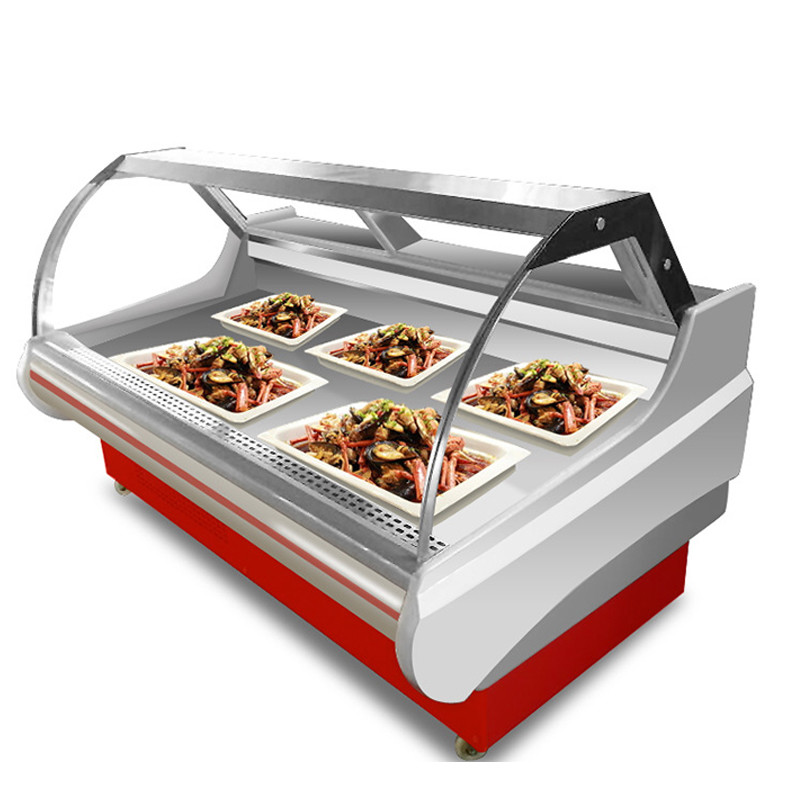 Fan Cooling Deli Display Refrigerator For Sausage 12 Month Warranty