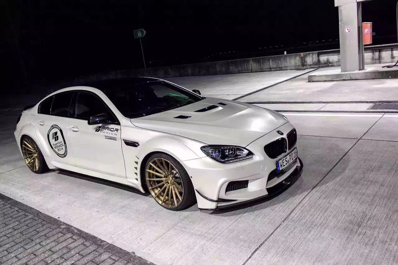 For BMW 6 Series F12 F13 Body Kit FPR Material F12 F13 Upgraded Prior Design Style Body Kit Spoiler