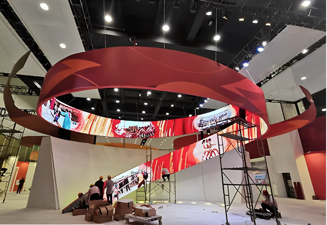 Flexible Led Screen Indoor Flexible LED Modules Under CUSTOMIZATION For A Ball, Cylinder LED Screen.