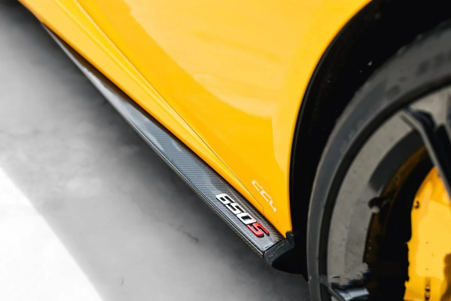 625C 650S Carbon Fiber Side Skirt 2011 - 2014 650s Gt3 Body Kit
