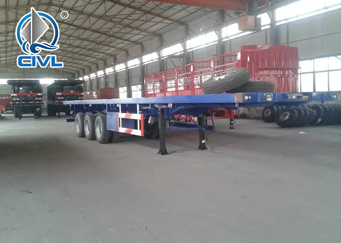 40 Feet Flatbed Semi Trailer With 3 Axles, Semi Trailer Truck from China