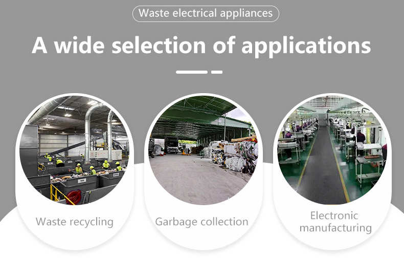 Oem Electronic Waste Shredder Refrigerator Garbage Sorting Crusher Production Line