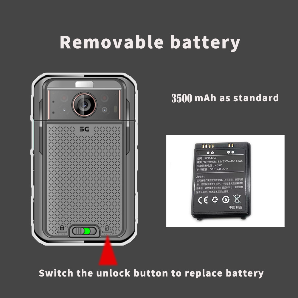 5G 4G 3G Waterproof Police Body Camera with WiFi and Bluetooth
