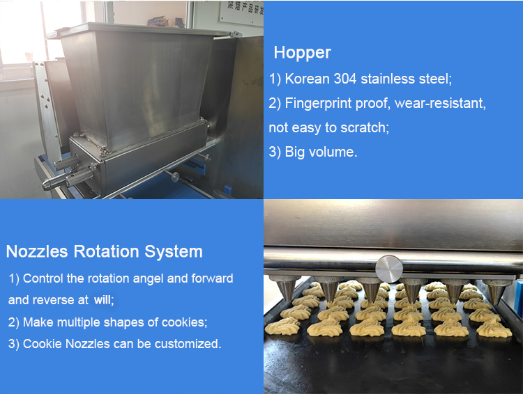 220V Single Phase Commercial Cookie Dough Dispenser Biscuit Mold Forming Machine
