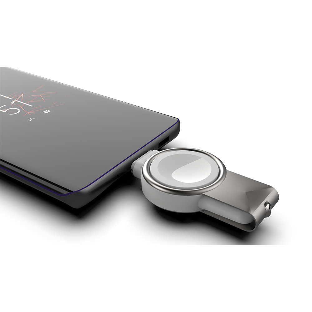 5V 0.5A White Apple Watch Wireless Charger With Wireless Magnetic Connection