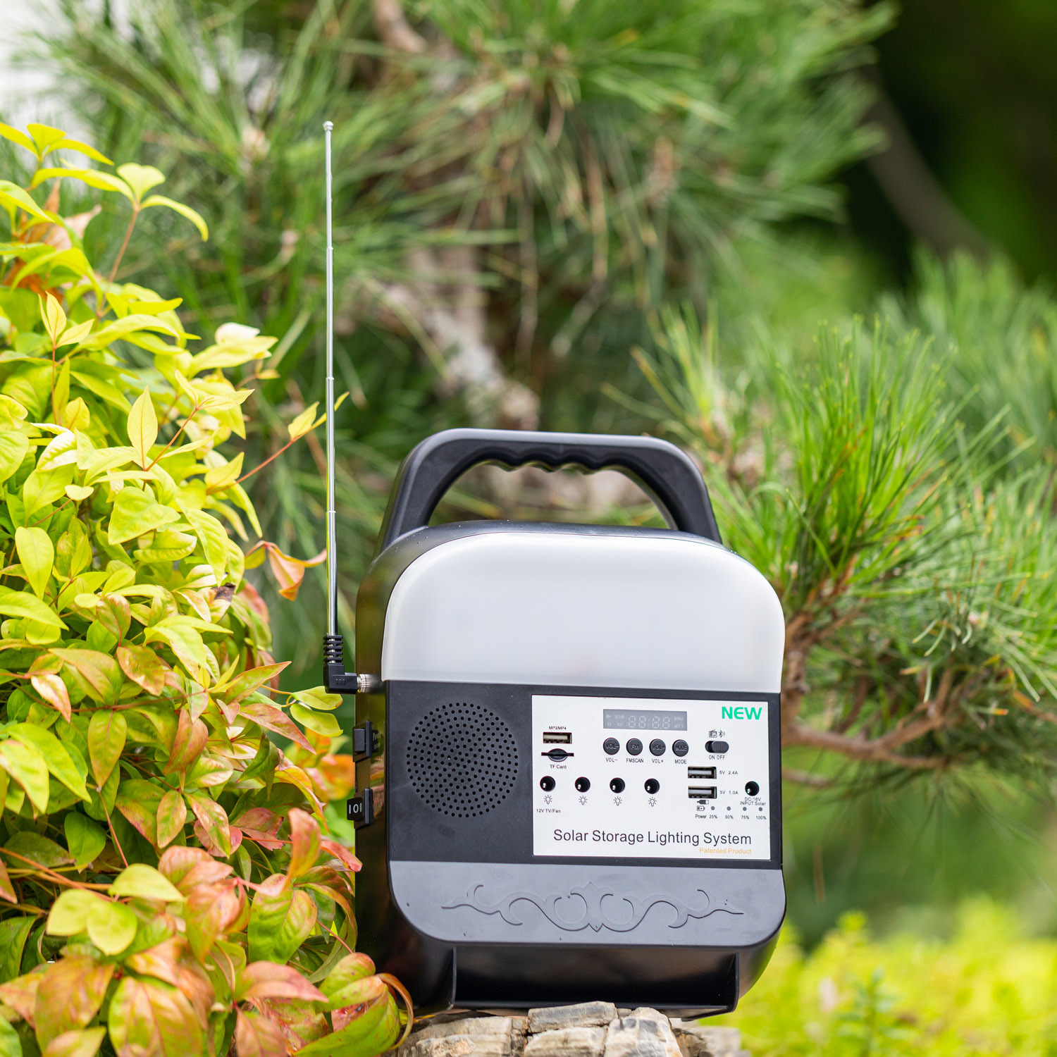 Energy-Efficient Portable LED Solar Home Lighting System With 45W 16V Solar Panel