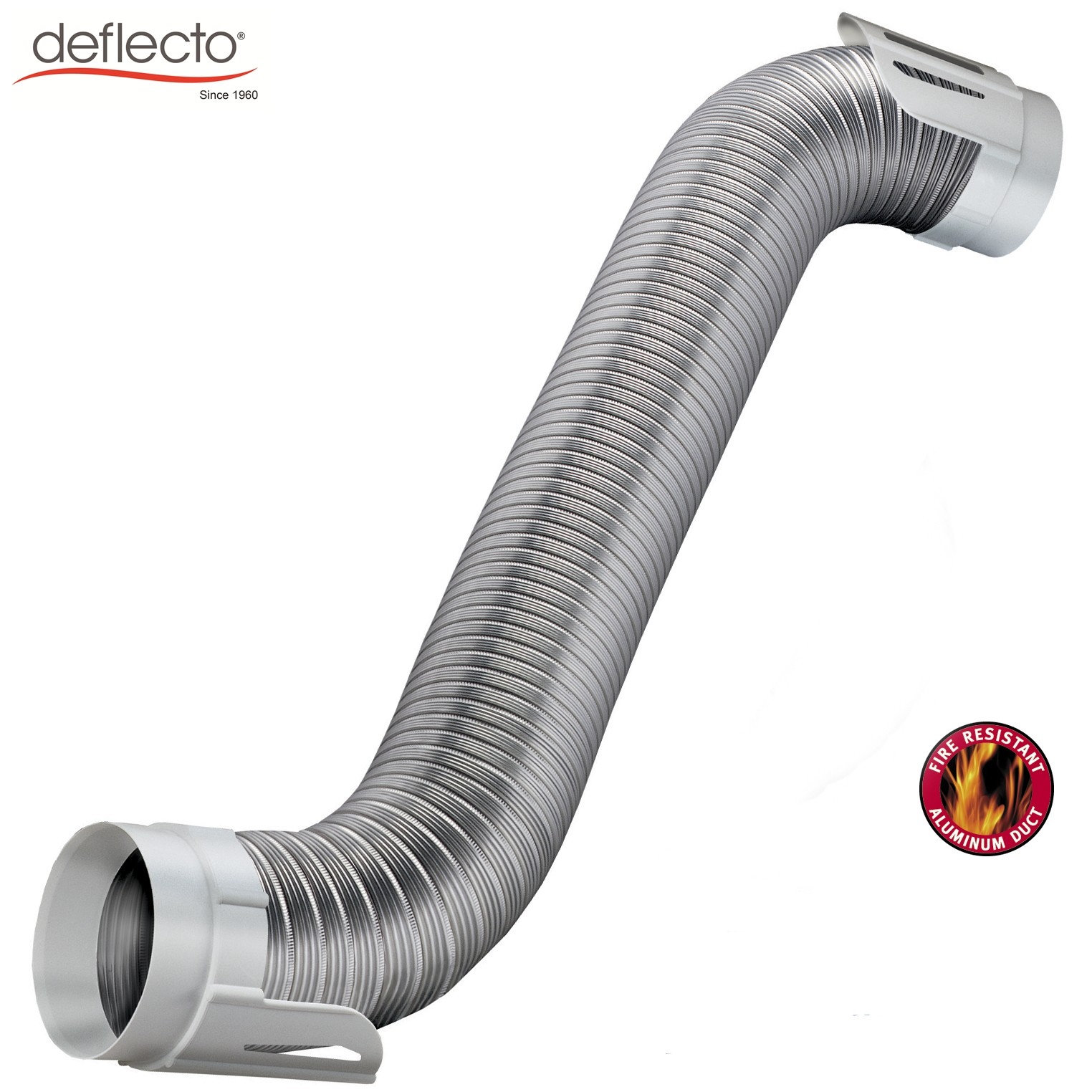 Easy Connecting Dryer Vent Hook Up Kit 4 Inch 100mm Aluminum Semi Rigid Flexible Duct