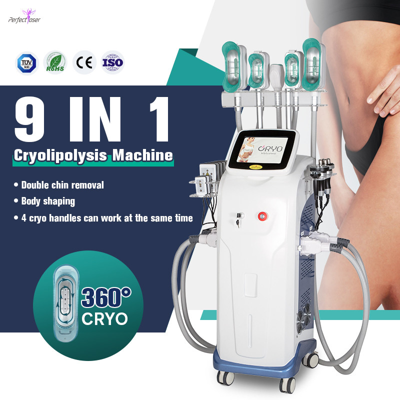 5 Cryo Handles Non-invasive Cryo Slimming System For Quick And Safe Fat Reduction