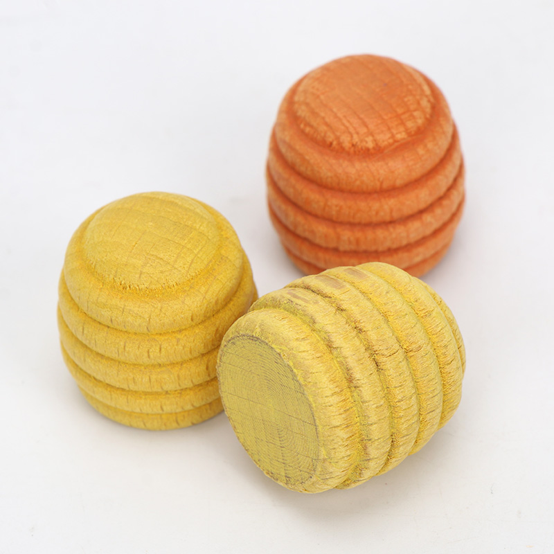Cones 4cm Wooden Rainbow Stacker Wooden Mushroom Puzzle