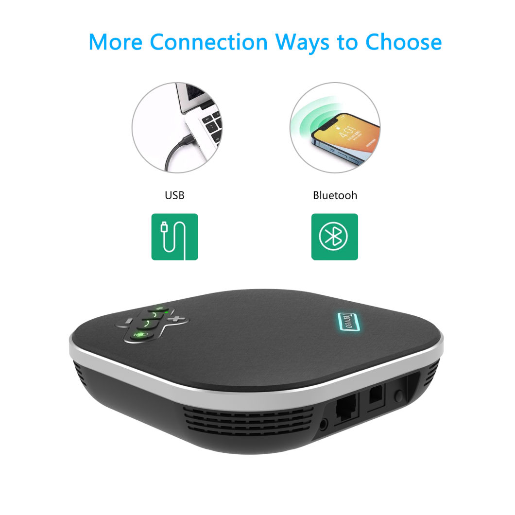 Softphone Bluetooth Conference Speakerphone For 20-60M2 Room