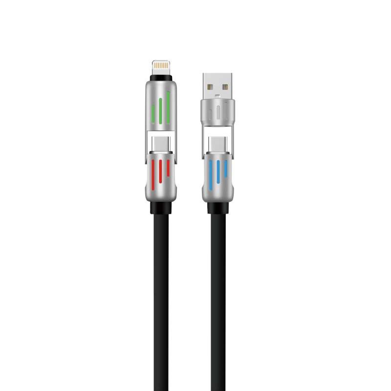 4 In 1 USB C Lightning Cable 60W Fast Charging Cord Multi Charger Cable