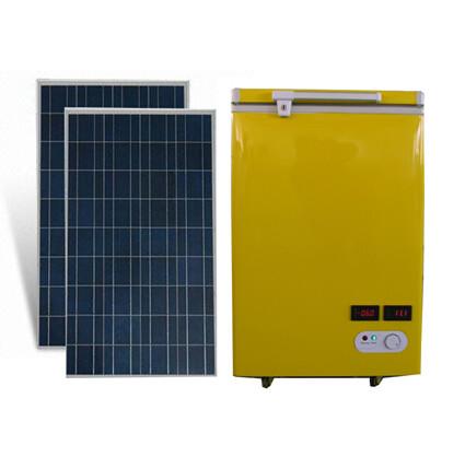 Solar powered DC12V/AC220V Fridge ,Deep Freezer ,100L