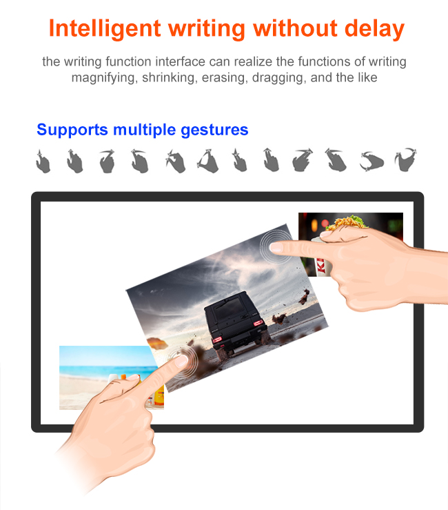 55 Inch For Game/Advertising/Exhibition LCD Interactive Capacitive Touch Screen Digital Drawer Smart Touch Table